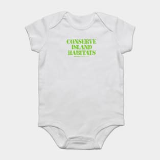 FRAGMENT: CONSERVE ISLAND HABITATS Baby Bodysuit